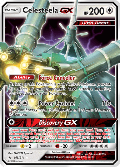 Carta Celesteela-GX 163/214 do set Unbroken Bonds — Pokémon TCG | Bynx