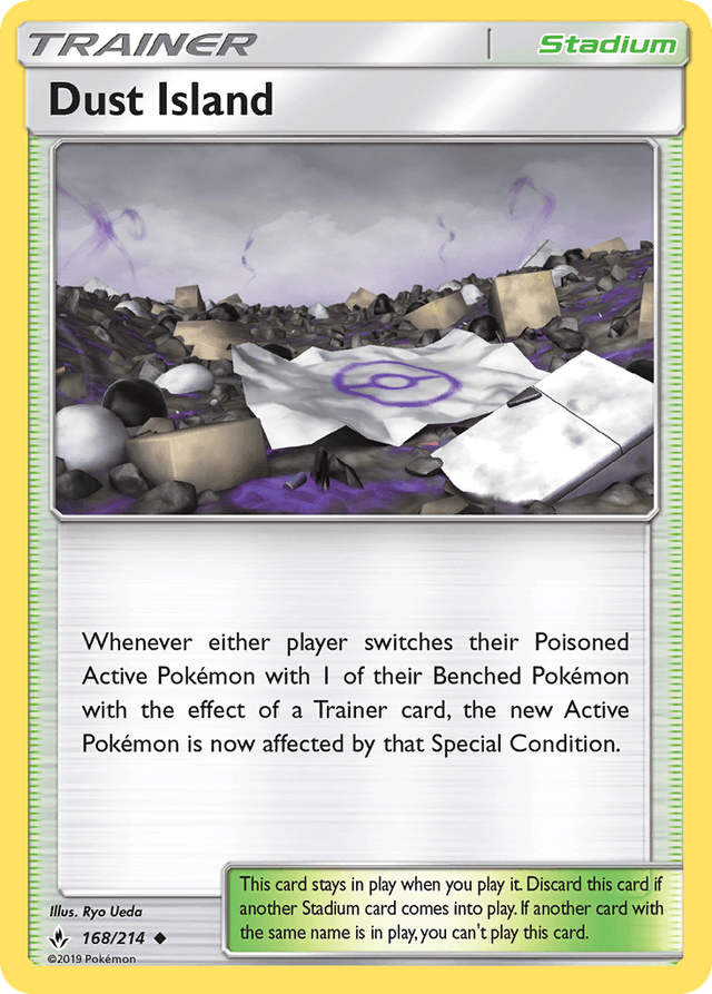 Carta Dust Island 168/214 do set Unbroken Bonds — Pokémon TCG | Bynx