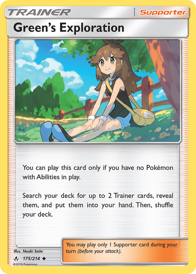 Carta Green's Exploration 175/214 do set Unbroken Bonds — Pokémon TCG | Bynx
