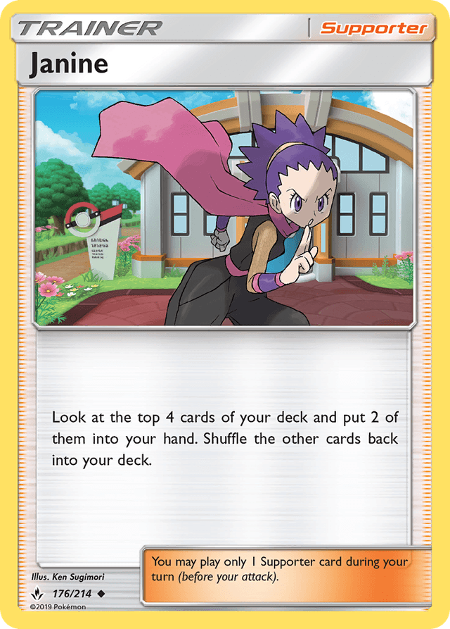 Carta Janine 176/214 do set Unbroken Bonds — Pokémon TCG | Bynx