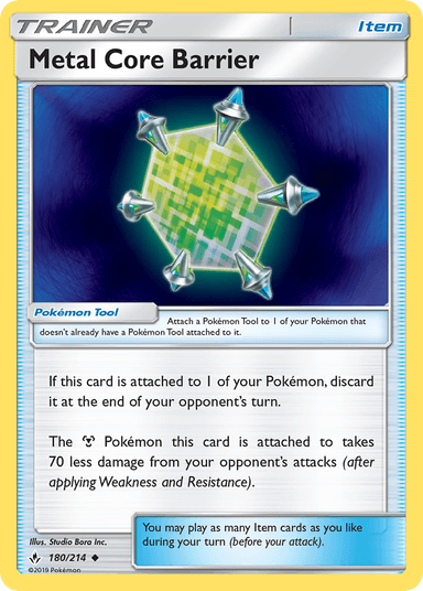 Carta Metal Core Barrier 180/214 do set Unbroken Bonds — Pokémon TCG | Bynx