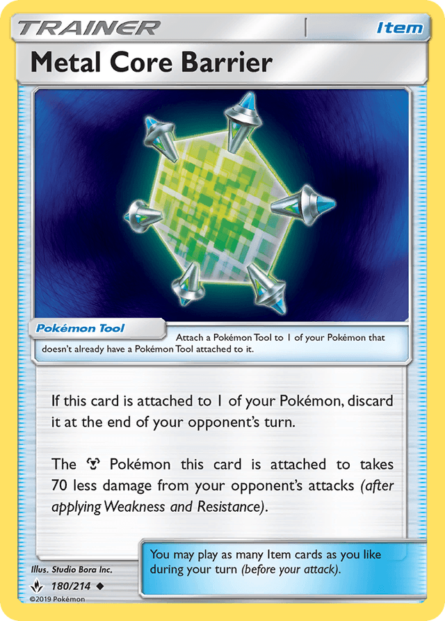 Carta Metal Core Barrier 180/214 do set Unbroken Bonds — Pokémon TCG | Bynx