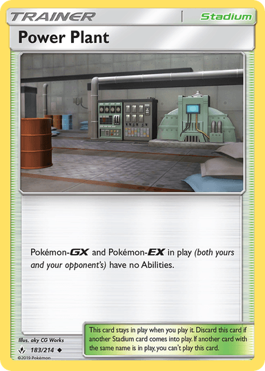 Carta Power Plant 183/214 do set Unbroken Bonds — Pokémon TCG | Bynx