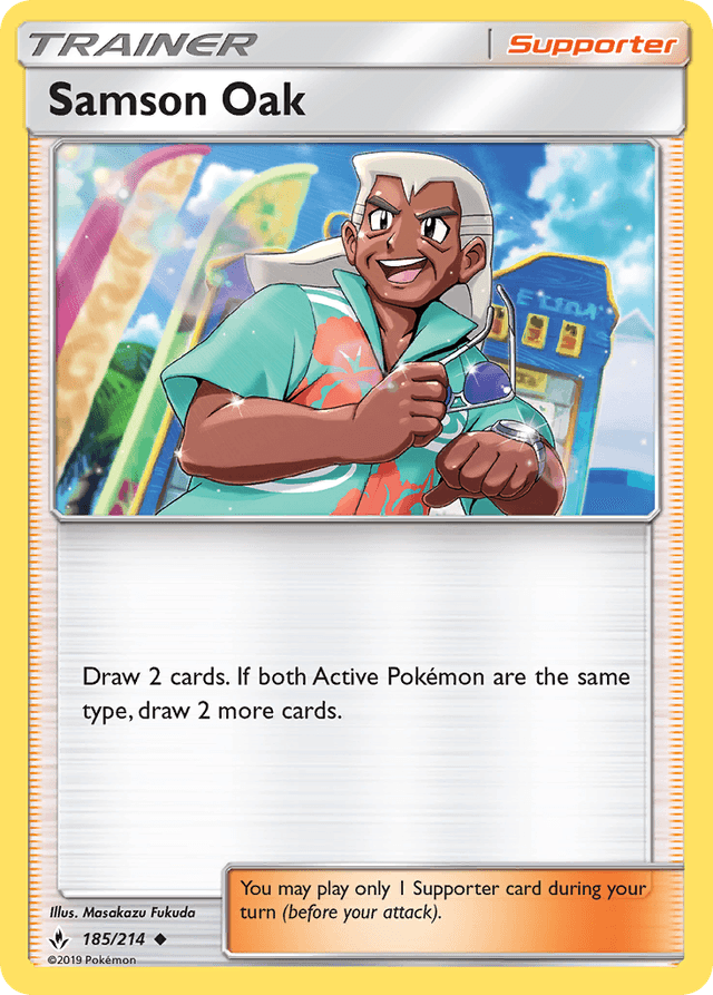 Carta Samson Oak 185/214 do set Unbroken Bonds — Pokémon TCG | Bynx