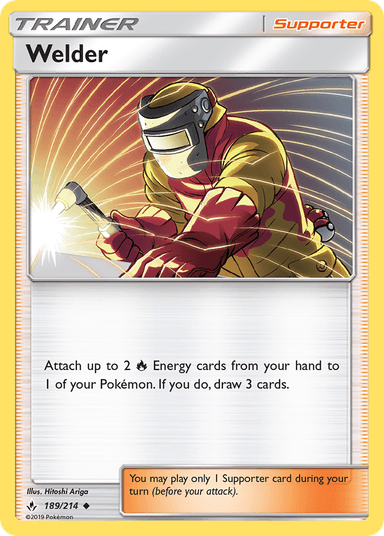 Carta Welder 189/214 do set Unbroken Bonds — Pokémon TCG | Bynx