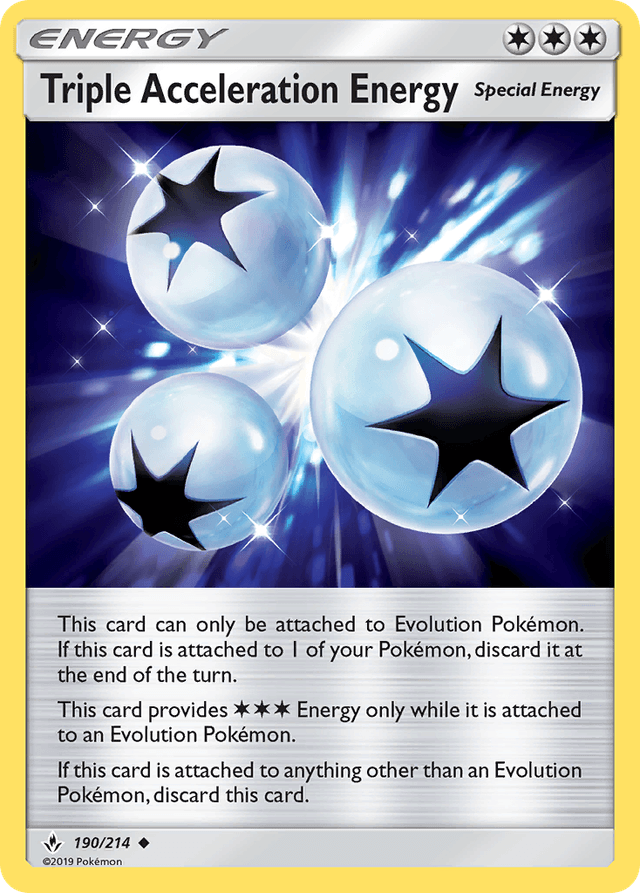 Carta Triple Acceleration Energy 190/214 do set Unbroken Bonds — Pokémon TCG | Bynx