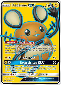 Dedenne-GX 195 — Unbroken Bonds