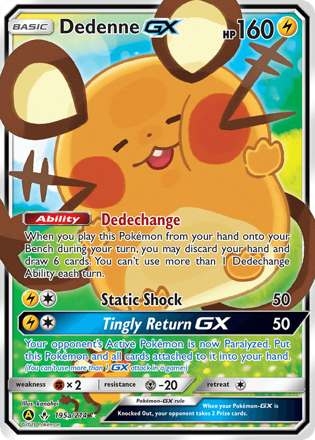 Carta Dedenne-GX 195a/214 do set Unbroken Bonds — Pokémon TCG | Bynx
