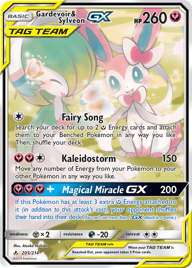 Carta Gardevoir & Sylveon-GX 205/214 do set Unbroken Bonds — Pokémon TCG | Bynx