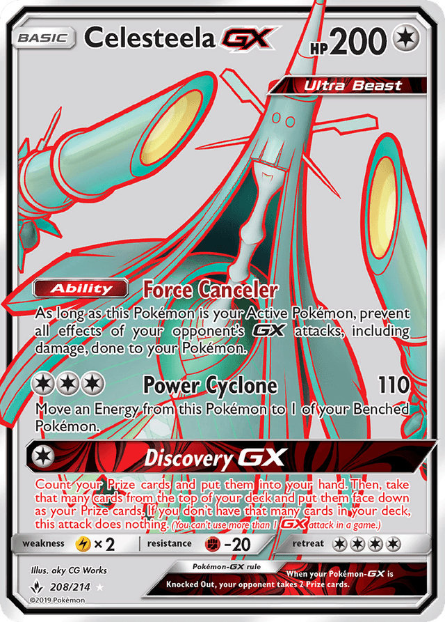 Carta Celesteela-GX 208/214 do set Unbroken Bonds — Pokémon TCG | Bynx