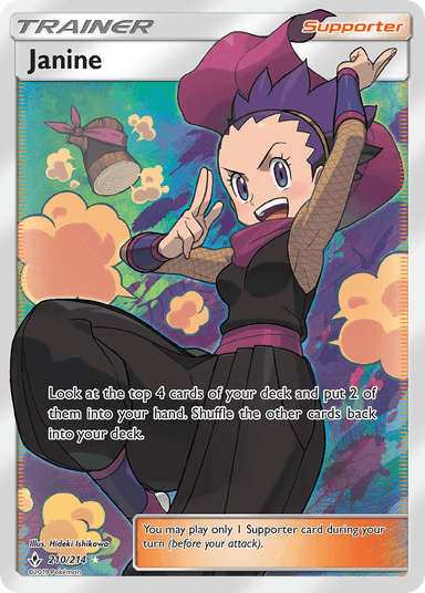 Carta Janine 210/214 do set Unbroken Bonds — Pokémon TCG | Bynx