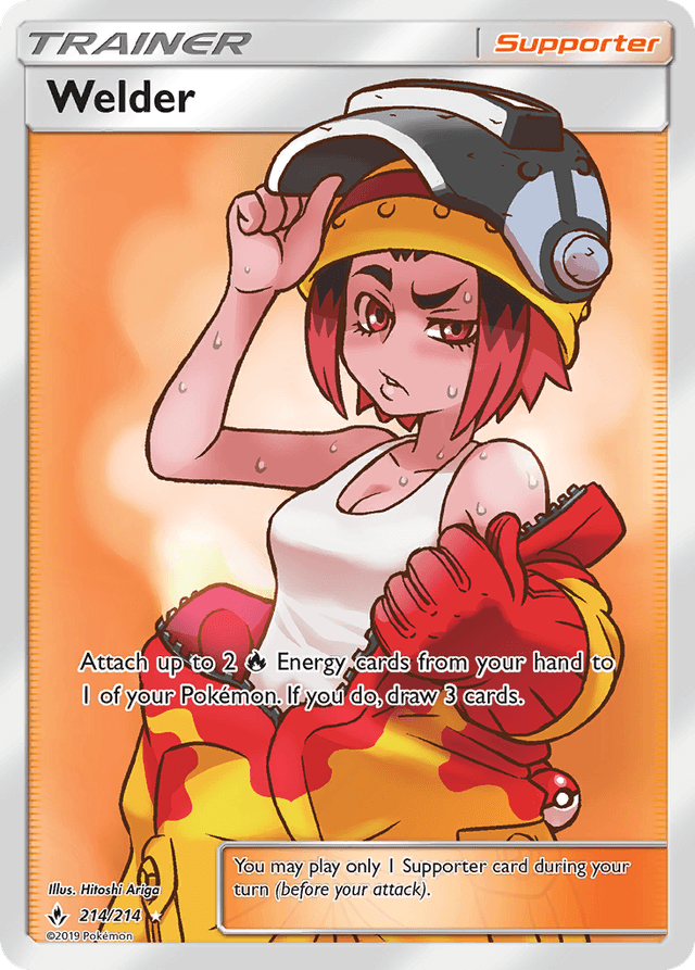 Carta Welder 214/214 do set Unbroken Bonds — Pokémon TCG | Bynx