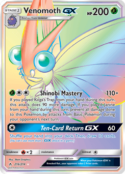 Venomoth-GX 216/214 — Elos Inquebráveis