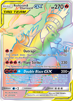 Reshiram & Charizard-GX 217 — Unbroken Bonds