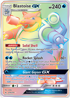 Blastoise-GX 218 — Unbroken Bonds