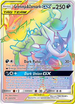 Greninja & Zoroark-GX 222 — Unbroken Bonds