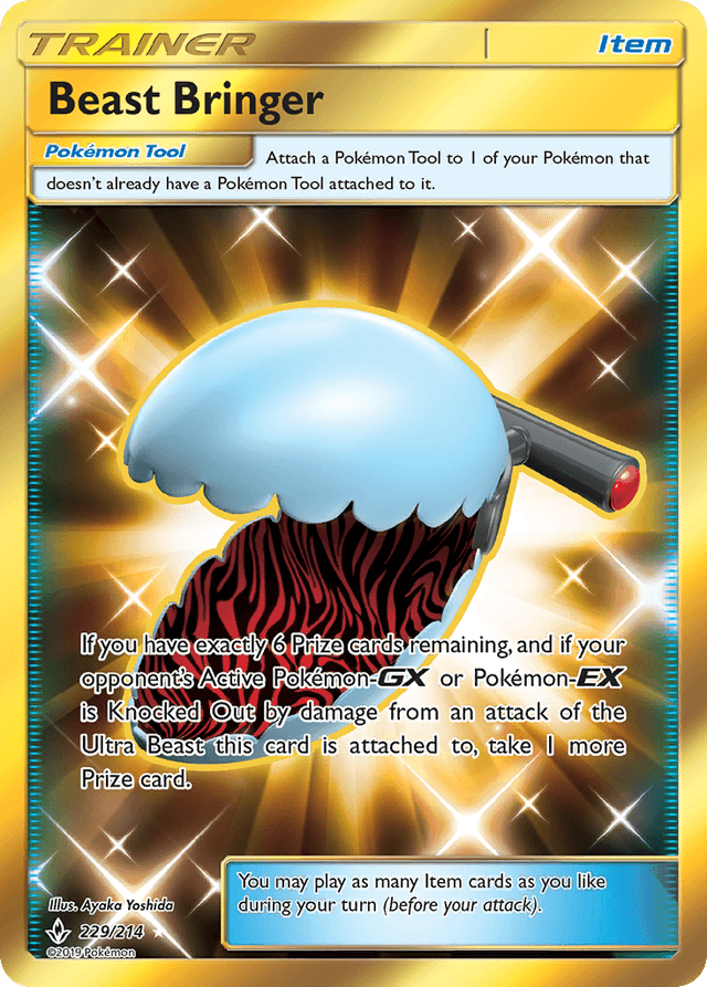Carta Beast Bringer 229/214 do set Unbroken Bonds — Pokémon TCG | Bynx