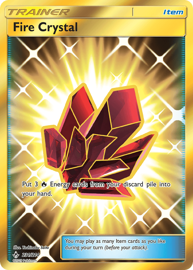 Carta Fire Crystal 231/214 do set Unbroken Bonds — Pokémon TCG | Bynx
