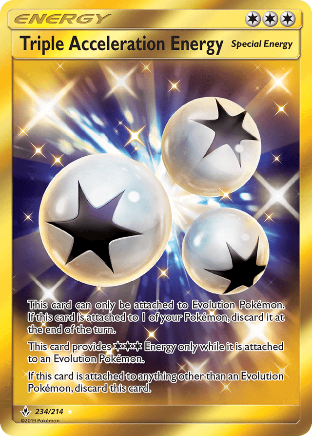 Carta Triple Acceleration Energy 234/214 do set Unbroken Bonds — Pokémon TCG | Bynx