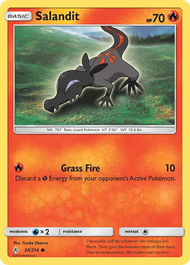 Carta Salandit 30/214 do set Unbroken Bonds — Pokémon TCG | Bynx