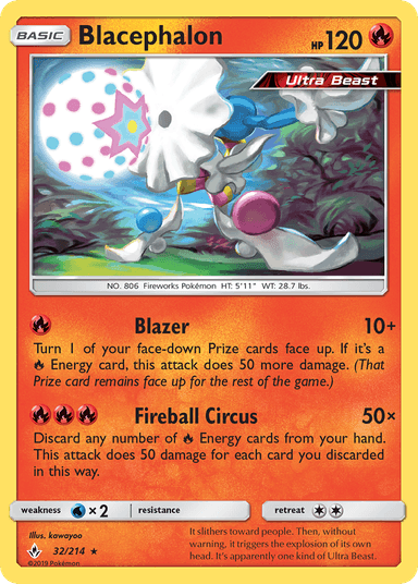 Carta Blacephalon 32/214 do set Unbroken Bonds — Pokémon TCG | Bynx