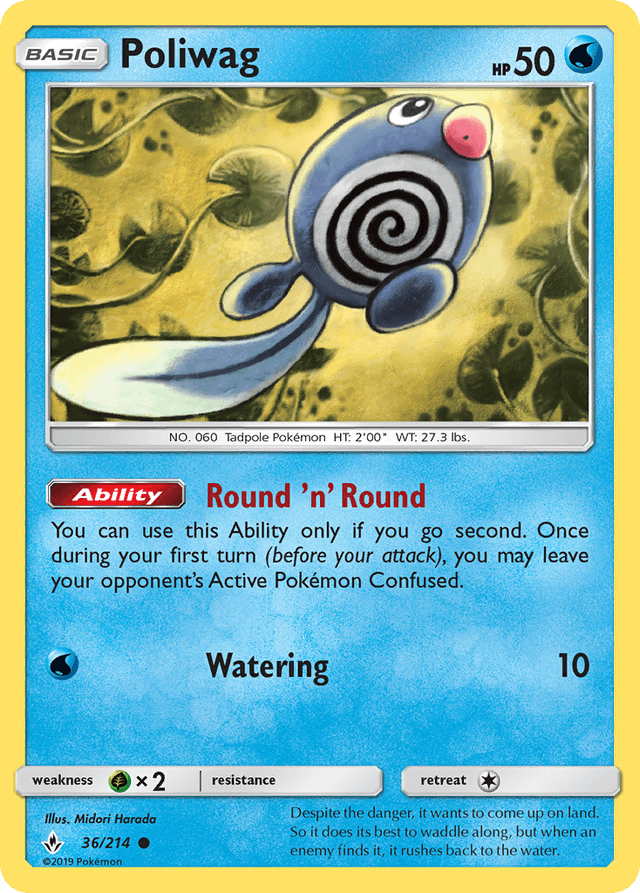 Carta Poliwag 36/214 do set Unbroken Bonds — Pokémon TCG | Bynx