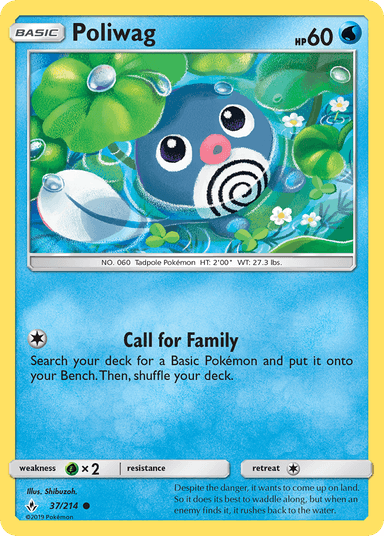 Carta Poliwag 37/214 do set Unbroken Bonds — Pokémon TCG | Bynx