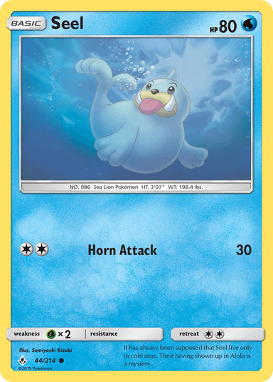 Carta Seel 44/214 do set Unbroken Bonds — Pokémon TCG | Bynx