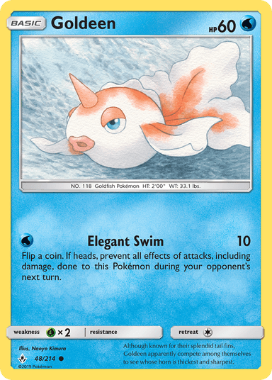 Carta Goldeen 48/214 do set Unbroken Bonds — Pokémon TCG | Bynx