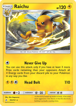 Raichu 55 — Unbroken Bonds