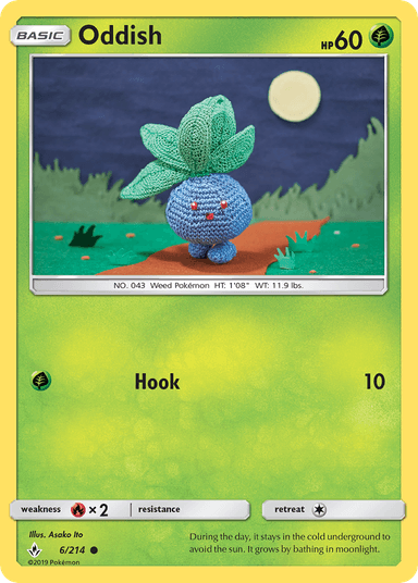 Carta Oddish 6/214 do set Unbroken Bonds — Pokémon TCG | Bynx