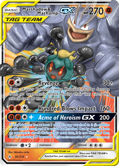 Marshadow & Machamp-GX 82 — Unbroken Bonds