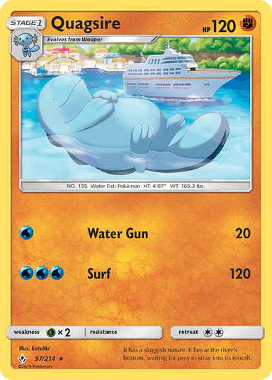 Carta Quagsire 97/214 do set Unbroken Bonds — Pokémon TCG | Bynx