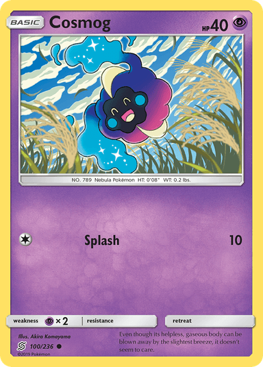 Carta Cosmog 100/236 do set Unified Minds — Pokémon TCG | Bynx