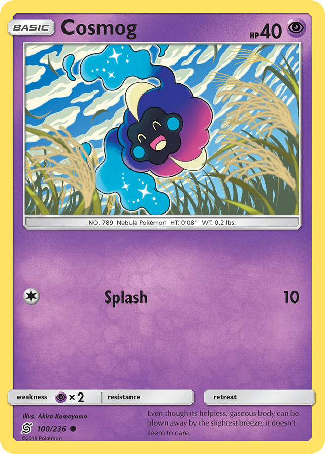 Carta Cosmog 100/236 do set Unified Minds — Pokémon TCG | Bynx