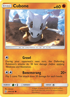 Cubone 105/236 — Sintonia Mental