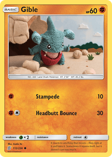 Carta Gible 112/236 do set Unified Minds — Pokémon TCG | Bynx