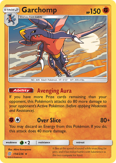 Carta Garchomp 114/236 do set Unified Minds — Pokémon TCG | Bynx
