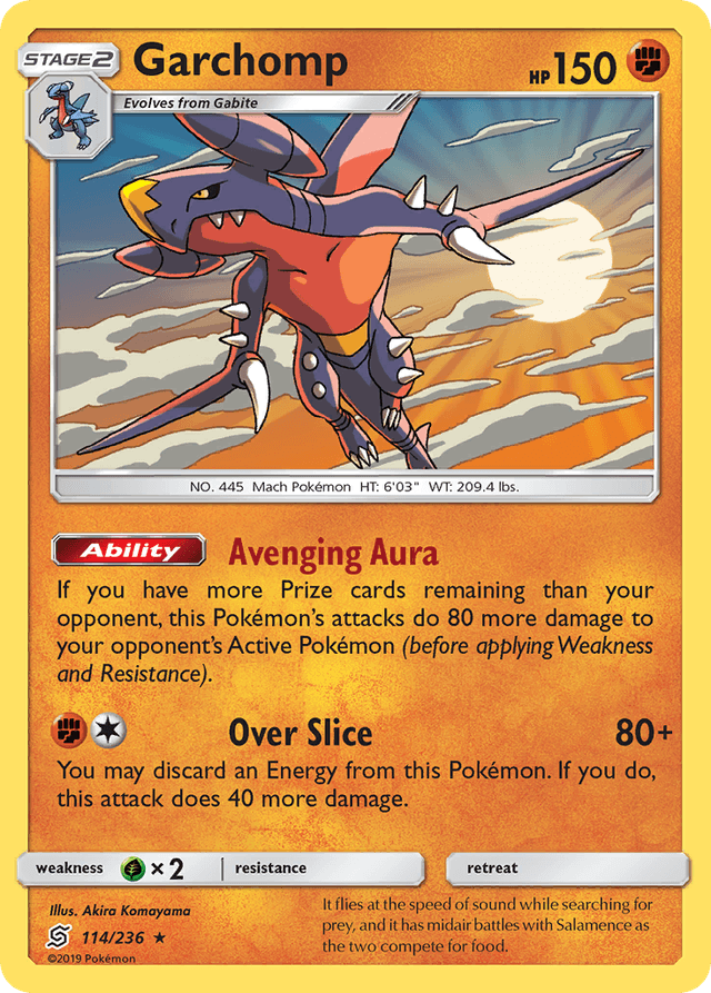 Carta Garchomp 114/236 do set Unified Minds — Pokémon TCG | Bynx
