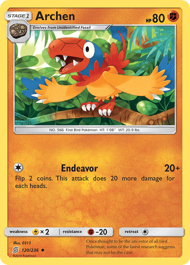 Carta Archen 120/236 do set Unified Minds — Pokémon TCG | Bynx