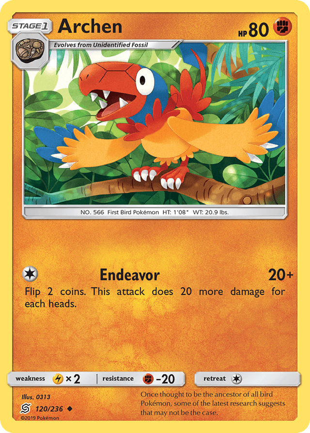Carta Archen 120/236 do set Unified Minds — Pokémon TCG | Bynx
