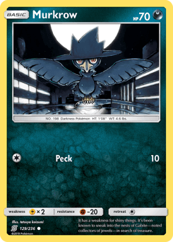 Murkrow 129/236 — Sintonia Mental