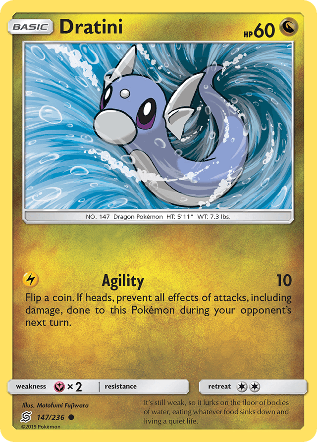 Carta Dratini 147/236 do set Unified Minds — Pokémon TCG | Bynx