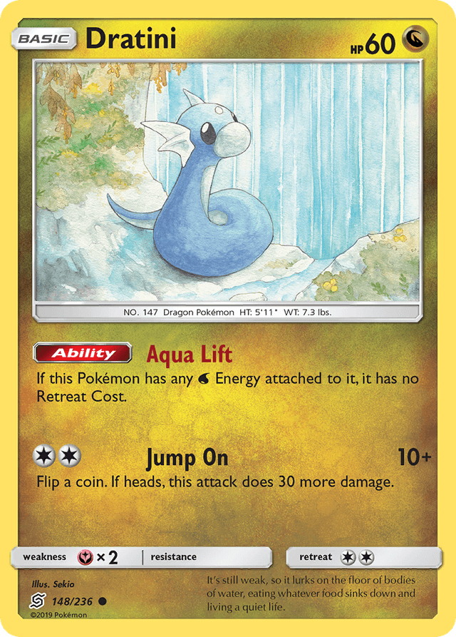 Carta Dratini 148/236 do set Unified Minds — Pokémon TCG | Bynx