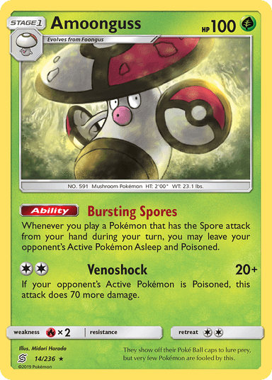 Carta Amoonguss 14/236 do set Unified Minds — Pokémon TCG | Bynx
