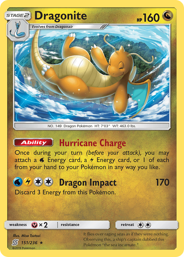 Carta Dragonite 151/236 do set Unified Minds — Pokémon TCG | Bynx