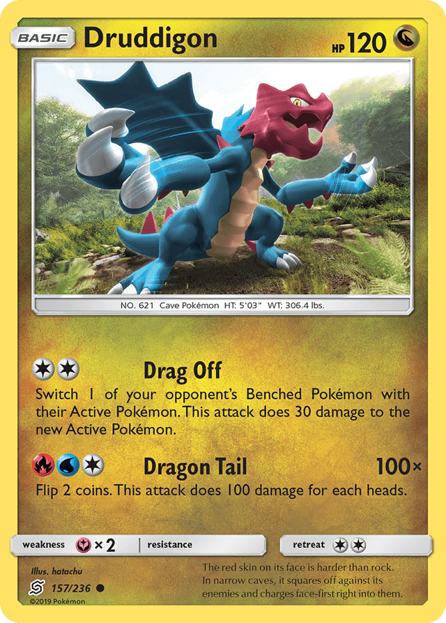 Carta Druddigon 157/236 do set Unified Minds — Pokémon TCG | Bynx