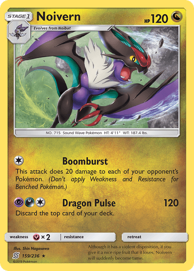 Carta Noivern 159/236 do set Unified Minds — Pokémon TCG | Bynx