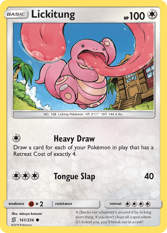 Carta Lickitung 161/236 do set Unified Minds — Pokémon TCG | Bynx