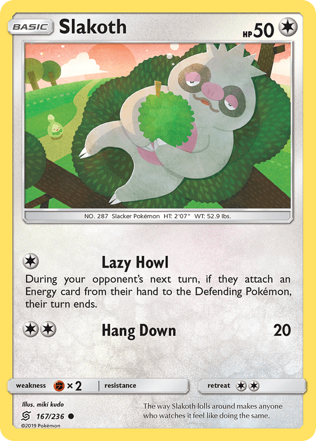 Carta Slakoth 167/236 do set Unified Minds — Pokémon TCG | Bynx